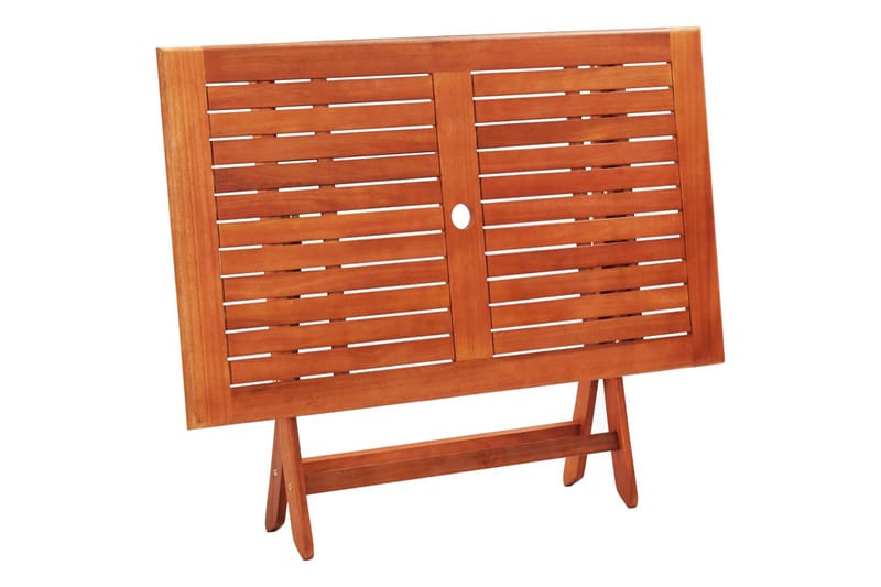 Hopfällbart Trädgårdsbord 120x70x75 cm massivt eukalyptusträ - Brun - Utemöbler - Utebord & trädgårdsbord - Matbord utomhus