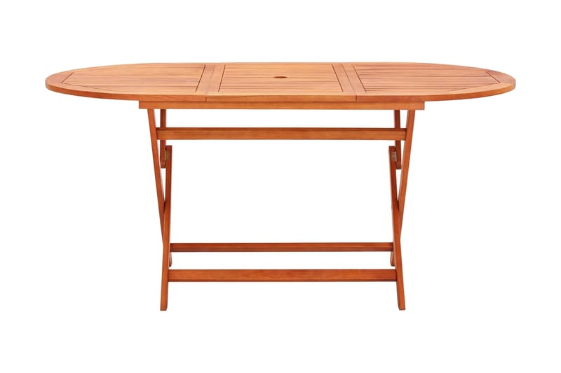 Hopfällbart Trädgårdsbord 160x85x74 cm massivt eukalyptusträ - Brun - Utemöbler - Utebord & trädgårdsbord - Matbord utomhus
