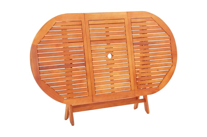 Hopfällbart Trädgårdsbord 160x85x74 cm massivt eukalyptusträ - Brun - Utemöbler - Utebord & trädgårdsbord - Matbord utomhus