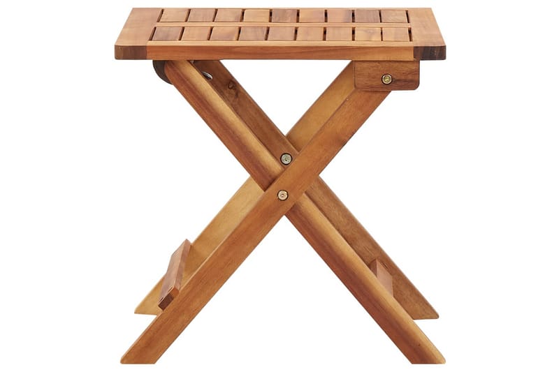 Hopfällbart Trädgårdsbord 40x40x40 cm massivt akaciaträ - Brun - Utemöbler - Utebord & trädgårdsbord - Matbord utomhus