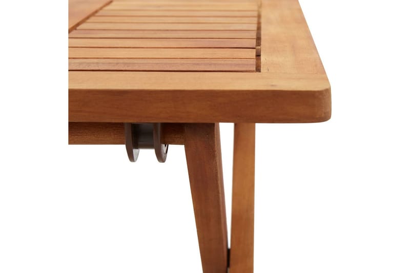Hopfällbart Trädgårdsbord 40x40x40 cm massivt akaciaträ - Brun - Utemöbler - Utebord & trädgårdsbord - Matbord utomhus