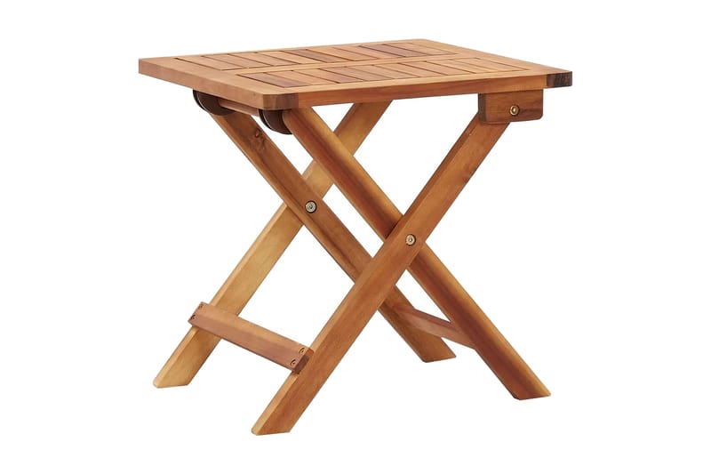 Hopfällbart Trädgårdsbord 40x40x40 cm massivt akaciaträ - Brun - Utemöbler - Utebord & trädgårdsbord - Matbord utomhus