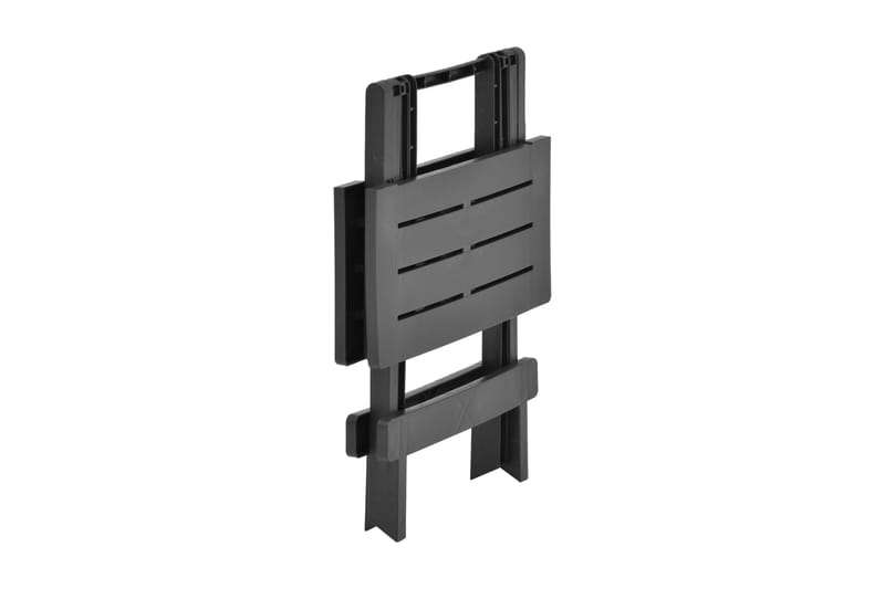 Hopfällbart Trädgårdsbord antracit 45x43x50 cm plast - Grå - Utemöbler - Utebord & trädgårdsbord - Matbord utomhus