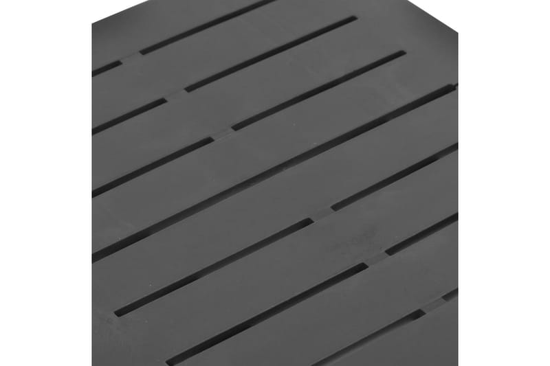 Hopfällbart Trädgårdsbord antracit 45x43x50 cm plast - Grå - Utemöbler - Utebord & trädgårdsbord - Matbord utomhus