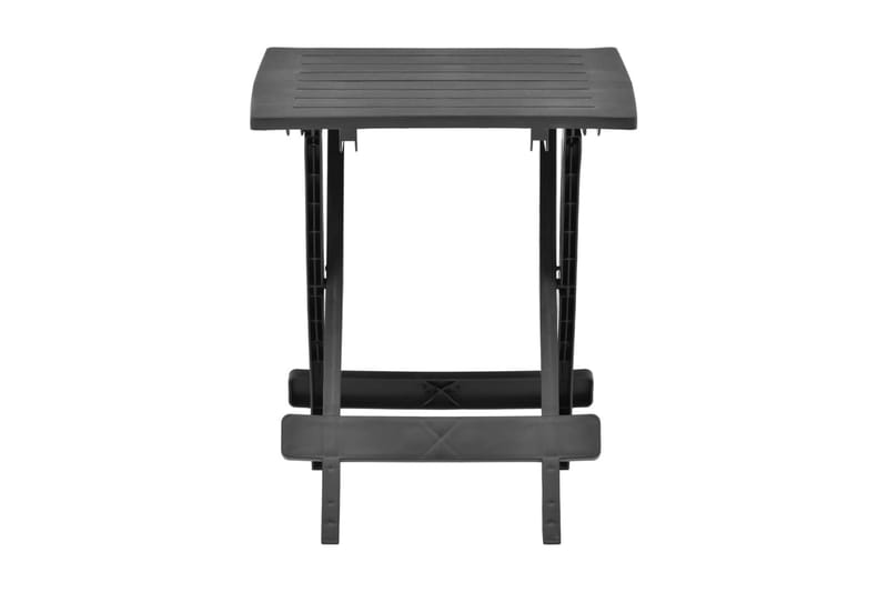 Hopfällbart Trädgårdsbord antracit 45x43x50 cm plast - Grå - Utemöbler - Utebord & trädgårdsbord - Matbord utomhus