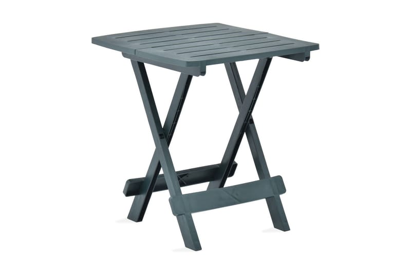 Hopfällbart Trädgårdsbord grön 45x43x50 cm plast - Grön - Utemöbler - Utebord & trädgårdsbord - Matbord utomhus