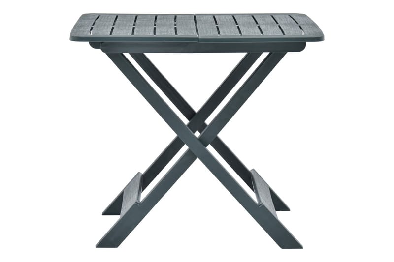 Hopfällbart Trädgårdsbord grön 79x72x70 cm plast - Grön - Utemöbler - Utebord & trädgårdsbord - Matbord utomhus