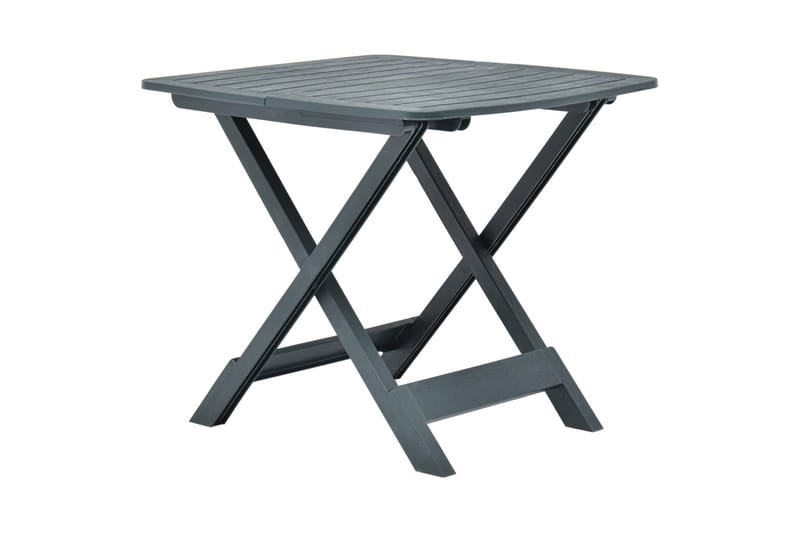 Hopfällbart Trädgårdsbord grön 79x72x70 cm plast - Grön - Utemöbler - Utebord & trädgårdsbord - Matbord utomhus