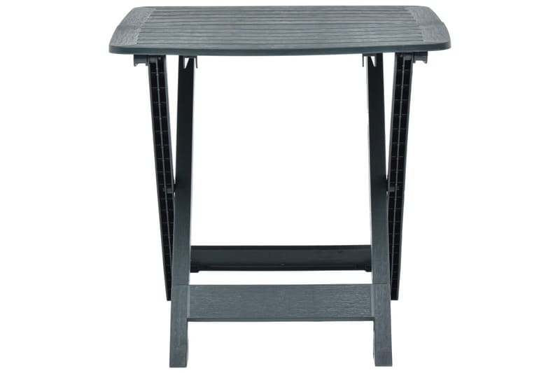 Hopfällbart Trädgårdsbord grön 79x72x70 cm plast - Grön - Utemöbler - Utebord & trädgårdsbord - Matbord utomhus