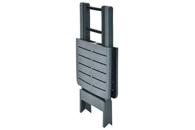 Hopfällbart Trädgårdsbord grön 79x72x70 cm plast - Grön - Utemöbler - Utebord & trädgårdsbord - Matbord utomhus