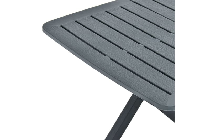 Hopfällbart Trädgårdsbord grön 79x72x70 cm plast - Grön - Utemöbler - Utebord & trädgårdsbord - Matbord utomhus