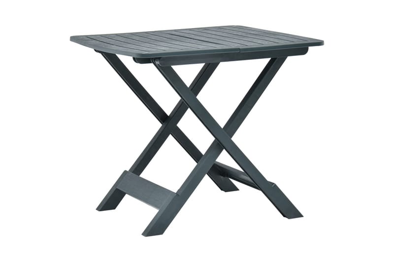 Hopfällbart Trädgårdsbord grön 79x72x70 cm plast - Grön - Utemöbler - Utebord & trädgårdsbord - Matbord utomhus