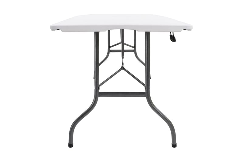 Hopfällbart Trädgårdsbord vit 180x72x72 cm HDPE - Vit - Utemöbler - Utebord & trädgårdsbord - Matbord utomhus