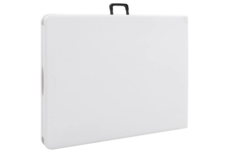 Hopfällbart Trädgårdsbord vit 180x72x72 cm HDPE - Vit - Utemöbler - Utebord & trädgårdsbord - Matbord utomhus