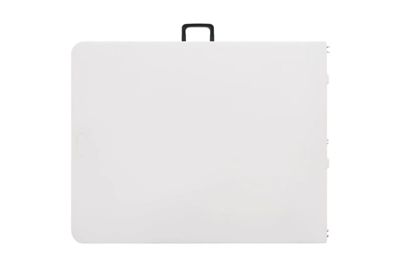 Hopfällbart Trädgårdsbord vit 180x72x72 cm HDPE - Vit - Utemöbler - Utebord & trädgårdsbord - Matbord utomhus