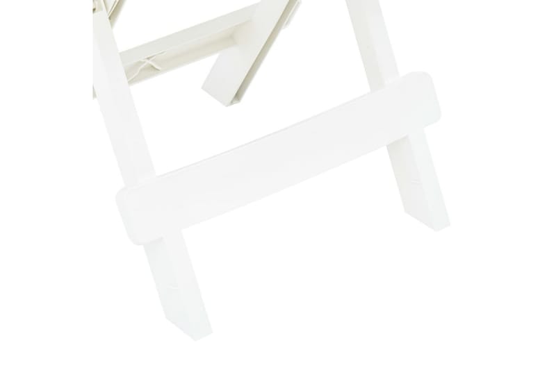 Hopfällbart Trädgårdsbord vit 45x43x50 cm plast - Vit - Utemöbler - Utebord & trädgårdsbord - Matbord utomhus