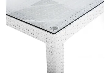 Italy Trädgårdsbord 220 cm - Vit - Utemöbler - Utebord & trädgårdsbord - Matbord utomhus