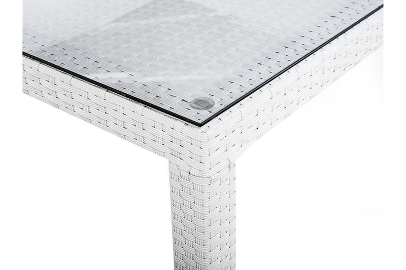 Italy Trädgårdsbord 220 cm - Vit - Utemöbler - Utebord & trädgårdsbord - Matbord utomhus