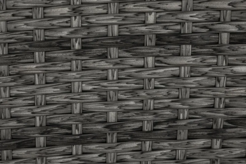 James Utebord 85x145 cm – Matbord utomhus i konstrotting med bordsskiva i Glas - Grå / Vit - Utemöbler - Utebord & trädgårdsbord - Matbord utomhus