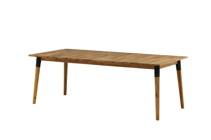 Julian Matbord Utomhus 210 cm - Svart/Brun - Utemöbler - Utebord & trädgårdsbord - Matbord utomhus