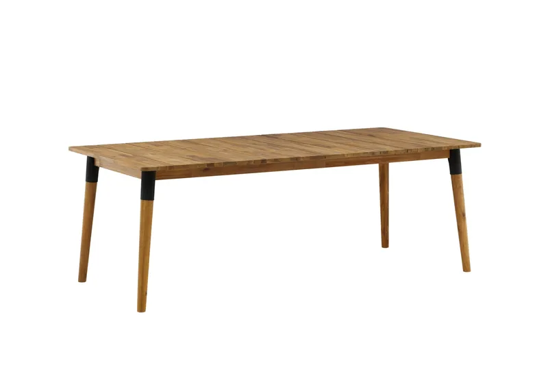 Julian Matbord Utomhus 210 cm - Svart/Brun - Utemöbler - Utebord & trädgårdsbord - Matbord utomhus