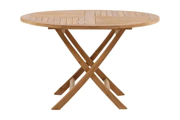 Kenya Matbord Utomhus Rund Ø120 cm - Beige - Utemöbler - Utebord & trädgårdsbord - Matbord utomhus
