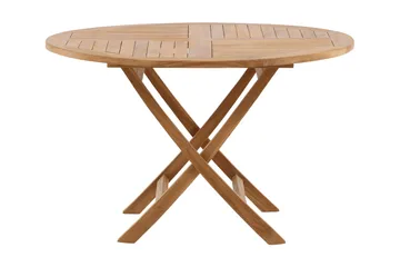 Kenya Matbord Utomhus Rund Ø120 cm - Beige - Utemöbler - Utebord & trädgårdsbord - Matbord utomhus