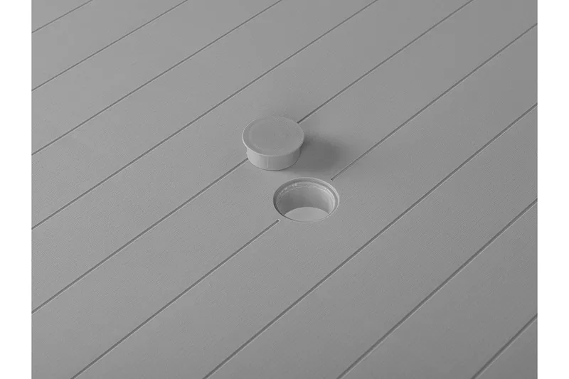 Knockytoul Trädgårdsbord 140x80 cm - Grå - Utemöbler - Utebord & trädgårdsbord - Matbord utomhus