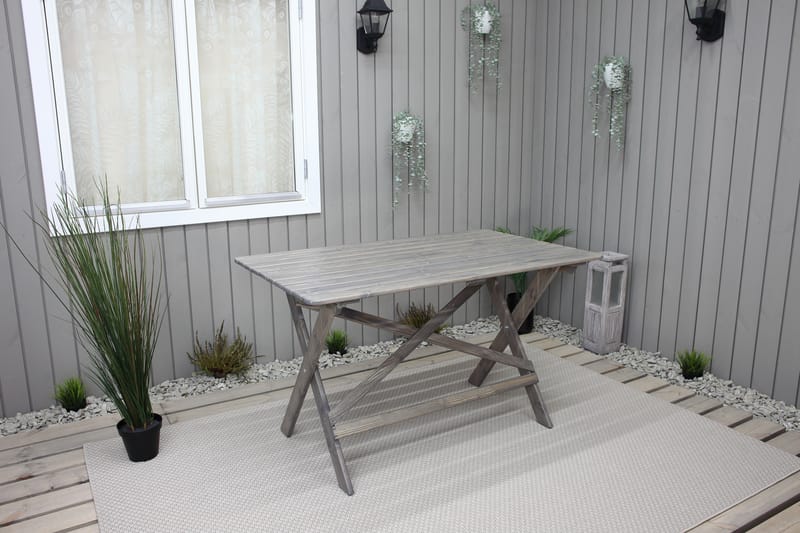 Larios Matbord Utomhus 126 cm - Grå - Utemöbler - Utebord & trädgårdsbord - Matbord utomhus