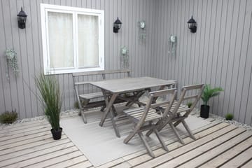 Larios Matbord Utomhus 126 cm - Grå - Utemöbler - Utebord & trädgårdsbord - Matbord utomhus