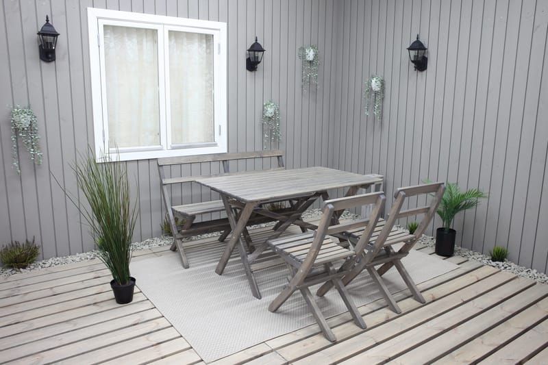 Larios Matbord Utomhus 126 cm - Grå - Utemöbler - Utebord & trädgårdsbord - Matbord utomhus