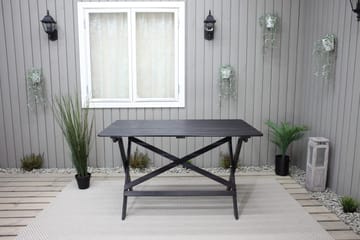 Larios Matbord Utomhus 126 cm - Svart - Utemöbler - Utebord & trädgårdsbord - Matbord utomhus
