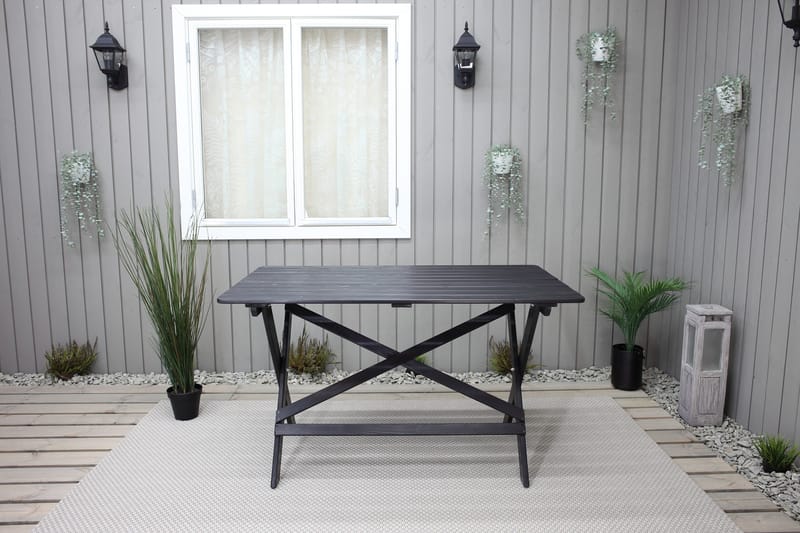 Larios Matbord Utomhus 126 cm - Svart - Utemöbler - Utebord & trädgårdsbord - Matbord utomhus