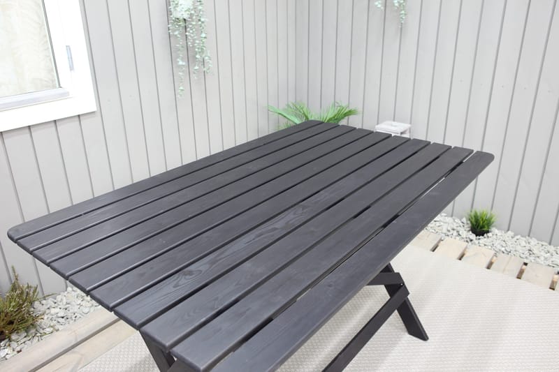 Larios Matbord Utomhus 126 cm - Svart - Utemöbler - Utebord & trädgårdsbord - Matbord utomhus