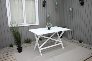 Larios Matbord Utomhus 126 cm - Vit - Utemöbler - Utebord & trädgårdsbord - Matbord utomhus