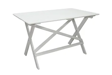 Larios Matbord Utomhus 126 cm - Vit - Utemöbler - Utebord & trädgårdsbord - Matbord utomhus