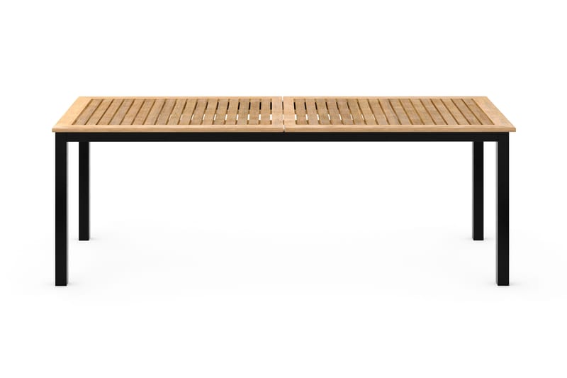 Las Vegas Förlängningsbart Matbord 220x280x100 cm - Svart / Natur - Utemöbler - Utebord & trädgårdsbord - Matbord utomhus