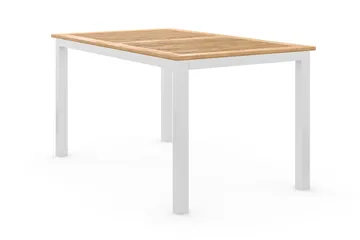 Las Vegas Matbord Utomhus Förlängningsbart 152-210x90 cm - Teak/Vit - Utemöbler - Utebord & trädgårdsbord - Matbord utomhus