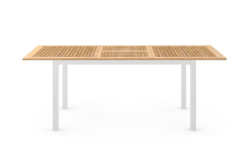 Las Vegas Matbord Utomhus Förlängningsbart 152-210x90 cm, Teak/Vit