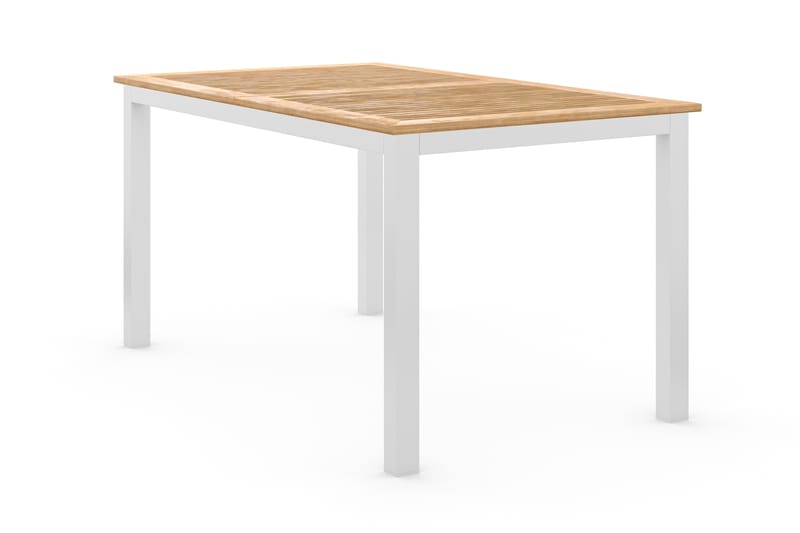 Las Vegas Matbord Utomhus Förlängningsbart 152-210x90 cm - Teak/Vit - Utemöbler - Utebord & trädgårdsbord - Matbord utomhus