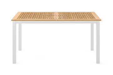 Las Vegas Matbord Utomhus Förlängningsbart 152-210x90 cm - Teak/Vit - Utemöbler - Utebord & trädgårdsbord - Matbord utomhus