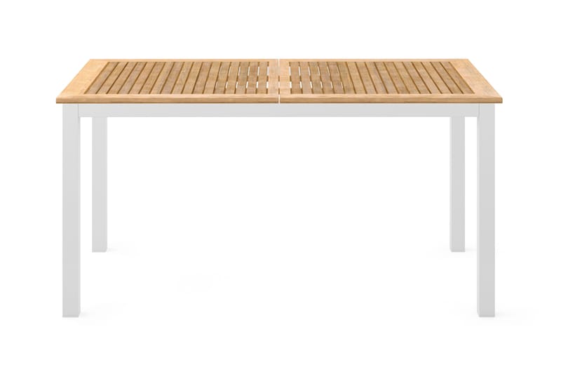 Las Vegas Matbord Utomhus Förlängningsbart 152-210x90 cm - Teak/Vit - Utemöbler - Utebord & trädgårdsbord - Matbord utomhus
