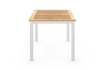 Las Vegas Matbord Utomhus Förlängningsbart 152-210x90 cm - Teak/Vit - Utemöbler - Utebord & trädgårdsbord - Matbord utomhus