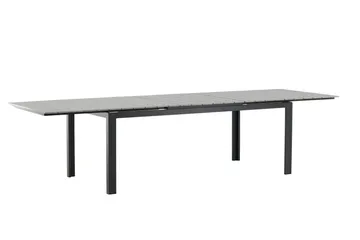 Levels Förlängningsbart Matbord Utomhus 224-324 cm - Grå/Svart - Utemöbler - Utebord & trädgårdsbord - Matbord utomhus