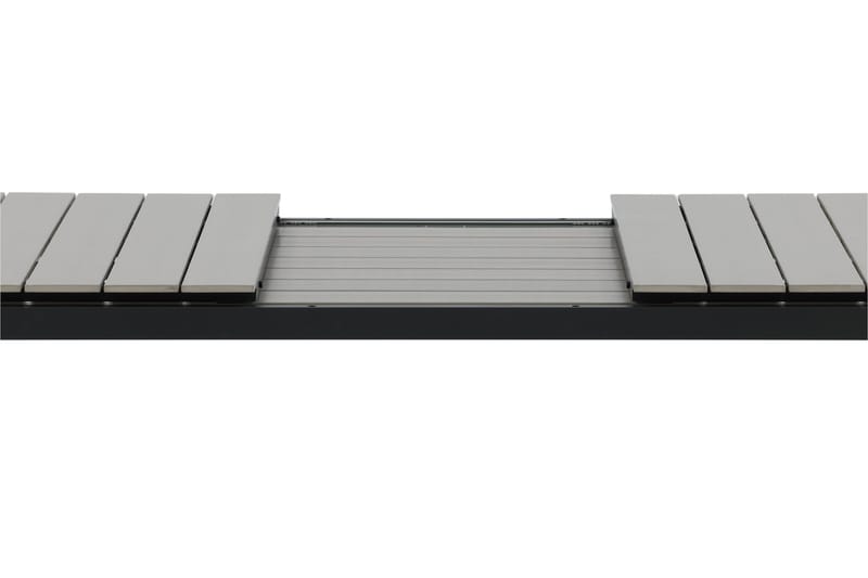 Levels Förlängningsbart Matbord Utomhus 224-324 cm - Grå/Svart - Utemöbler - Utebord & trädgårdsbord - Matbord utomhus