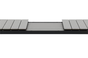 Levels Förlängningsbart Matbord Utomhus 224-324 cm - Grå/Svart - Utemöbler - Utebord & trädgårdsbord - Matbord utomhus