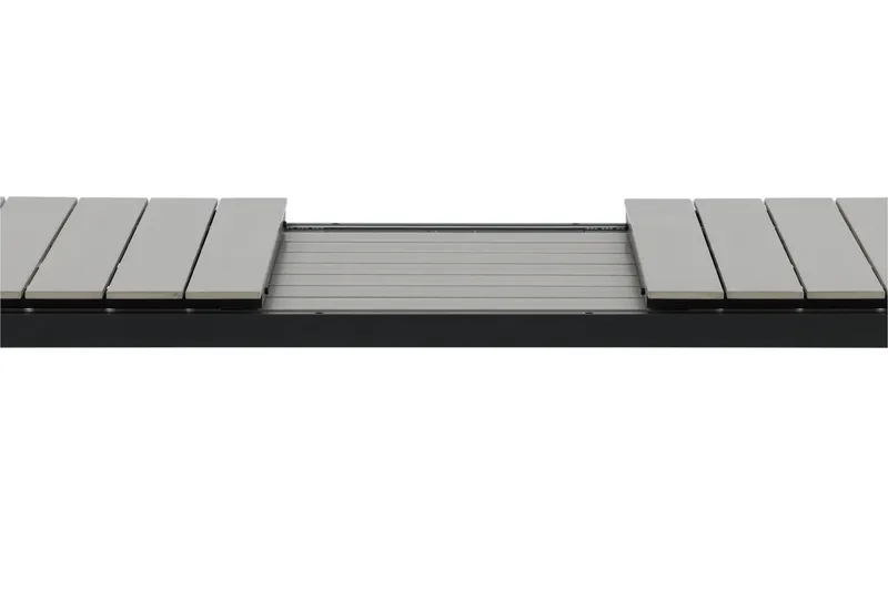 Levels Förlängningsbart Matbord Utomhus 224-324 cm - Grå/Svart - Utemöbler - Utebord & trädgårdsbord - Matbord utomhus