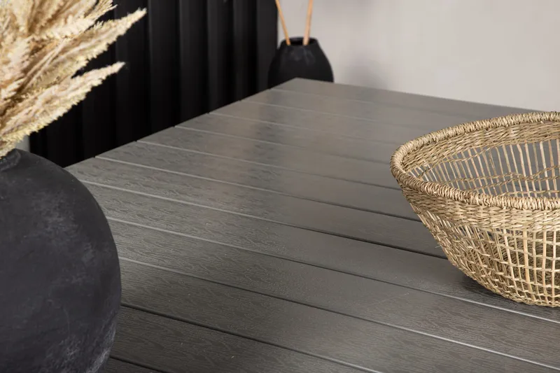 Levels Förlängningsbart Matbord Utomhus 224-324 cm - Grå/Svart - Utemöbler - Utebord & trädgårdsbord - Matbord utomhus