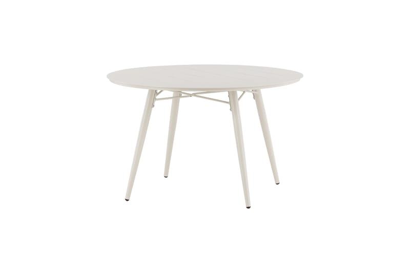 Lina Matbord Utomhus 120 cm Rund - Beige - Utemöbler - Utebord & trädgårdsbord - Matbord utomhus