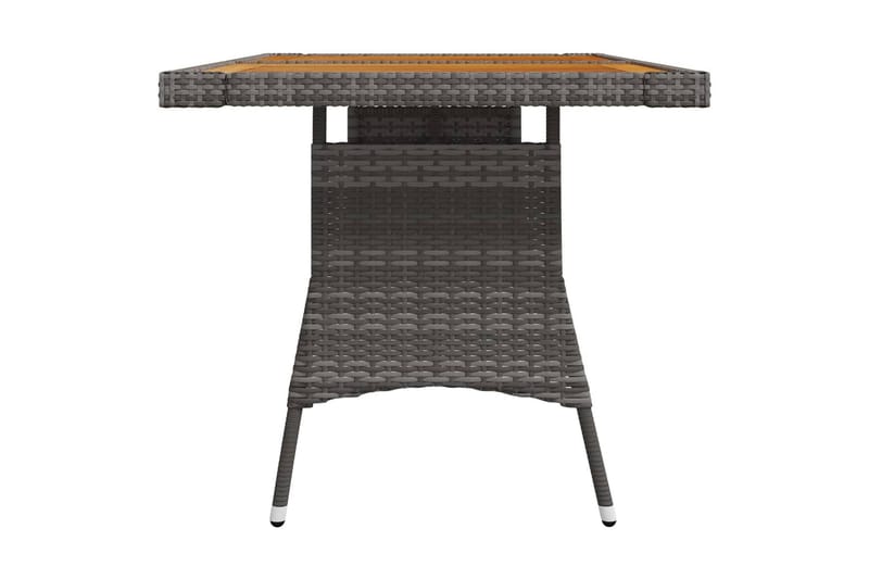 Matbord Utomhus för trädgård grå 130x70x72cm konstrotting massiv aka - Grå - Utemöbler - Utebord & trädgårdsbord - Matbord utomhus